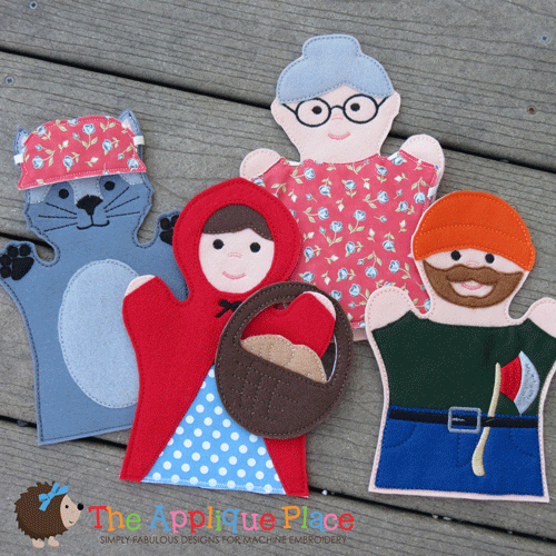 Little Red Riding Hood Puppet Set Karilyn Doll-little red riding hood, granny, puppet, set, finger puppets, fairytale, literature, big bad wolf, story, story puppets