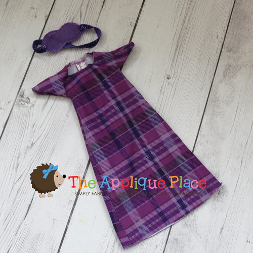 Doll Clothing - 14 Inch Doll Nightgown and Mask