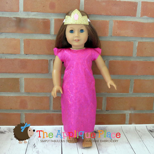 Doll Clothing - 18 Inch Doll Princess Dress and Crown