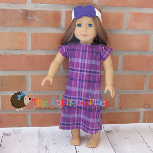 Doll Clothing - 18 Inch Doll Nightgown and Mask