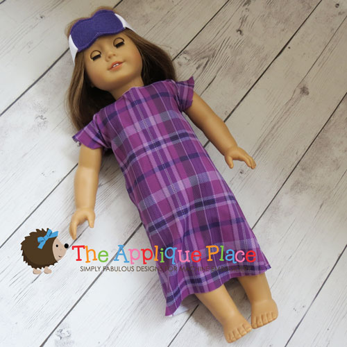 Doll Clothing - 18 Inch Doll Nightgown and Mask
