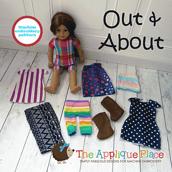Doll Clothing -18 Inch Doll Clothing Set - Out & About