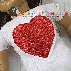Doll Clothing - 18 Inch Doll Heart Applique