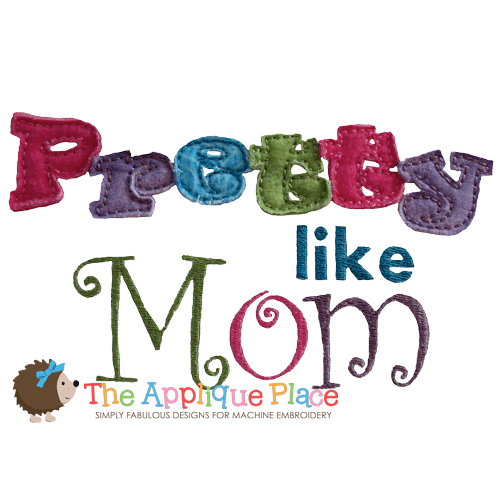 Applique - Pretty Like Mom