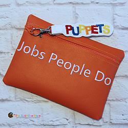 Bag - In the Hoop Jobs People Do Bag and Puppets Bag Tag