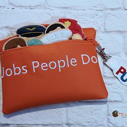 Bag - In the Hoop Jobs People Do Bag and Puppets Bag Tag