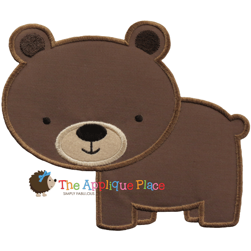 Applique - Brown Bear