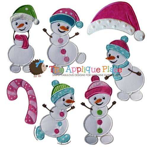 Happy Snowmen set of 7