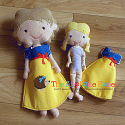 Sister Doll Clothing - Snow White Gown for Dolls