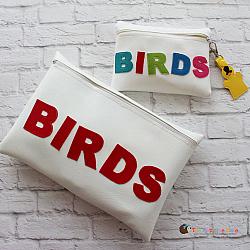 Bag - In the Hoop Bird Puppets Bag and Bag Tag