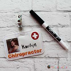 Pretend Play - ITH - Chiropractor Badge ID Tag