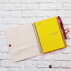 Notebook Holder - Notebook Case - Cover for 5x7 Spiral Bound Notebook