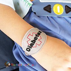 Pretend Play - ITH - Medical Alert Bracelet/Double Key Fob - Diabetes