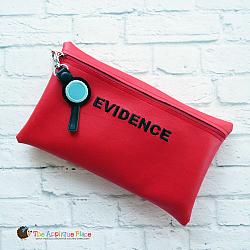 Pretend Play - ITH - Evidence Bag and Magnifying Glass Bag Tag