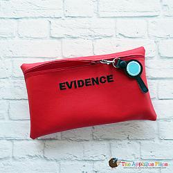 Pretend Play - ITH - Evidence Bag and Magnifying Glass Bag Tag