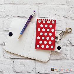 Notebook Holder - Key Fob - Notebook Case (5x7) (Eyelet)