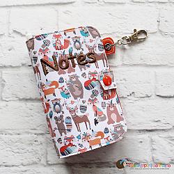Notebook Holder - Key Fob - Notebook Case - Side Spiral (Eyelet)