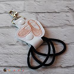 Hair Thing Holder - Key Fob - Ballet Shoes