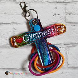 Hair Thing Holder - Key Fob - I Heart Gymnastics