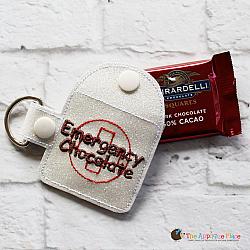 Case - Key Fob - Emergency Chocolate Case - Square (Snap Tab)