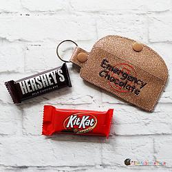 Case - Key Fob - Emergency Chocolate Case - Rectangle (Snap Tab)