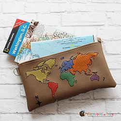 Bag - In the Hoop World Map Bag (6x10 & 8x12)