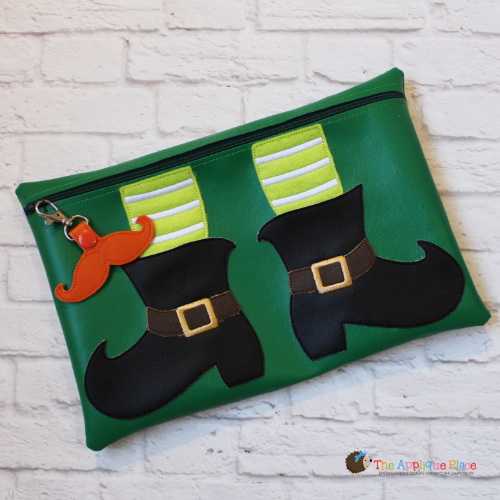 Pretend Play - ITH - Leprechaun Shoe Bag and Mustache Bag Tag