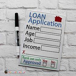 Pretend Play - ITH - Loan Application Form
