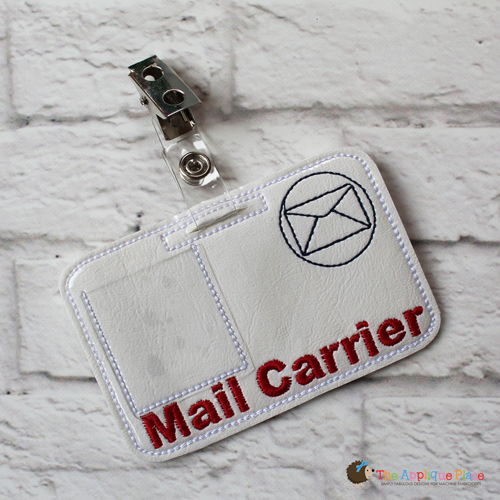 Pretend Play - ITH - Mail Carrier Badge ID Tag