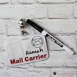 Pretend Play - ITH - Mail Carrier Badge ID Tag