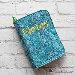 Notebook Holder - Notebook Case - Double Pocket and Pen - 6x10 (No Tab)