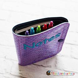 Notebook Holder - Notebook Case - Side and Top Pocket - 6x10 (No Tab)