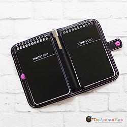 Notebook Holder - Notebook Case - Double Pocket and Pen - 6x10