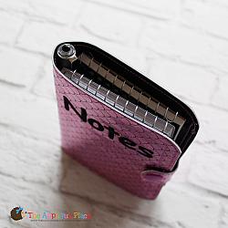 Notebook Holder - Notebook Case - Double Pocket and Pen - 6x10