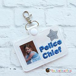Pretend Play - ITH - Police Chief Badge ID Tag