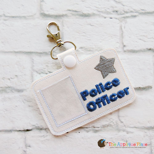 Pretend Play - ITH - Police Officer Badge ID Tag