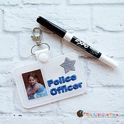 Pretend Play - ITH - Police Officer Badge ID Tag