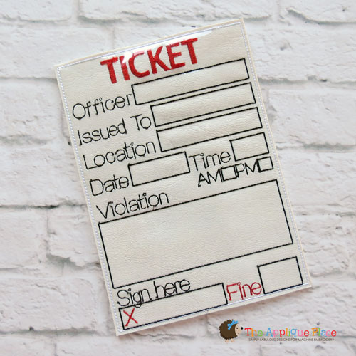 Pretend Play ITH Police Ticket