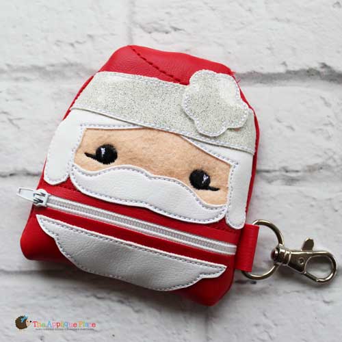 Kim Rogers Santa Hand Beaded Christmas Holiday Tote Purse Handbag Kitsch |  eBay