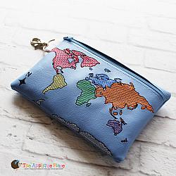 Bag - In the Hoop World Map Bag (5x7)