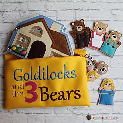 Puppet Set and Quiet Book - Goldilocks and the Three Bears